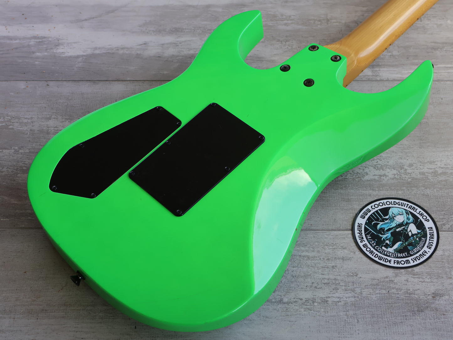 1985 BC Rich Japan GS-MR851 NJ Series Gunslinger (Day Glow Green)