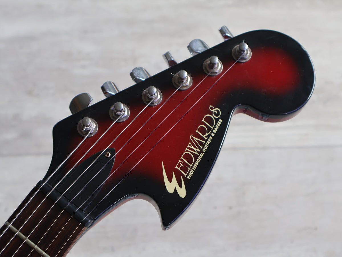 1990's Edwards E-P-45J Pierrot Signature Mini Guitar w/Speaker (Red Burst)