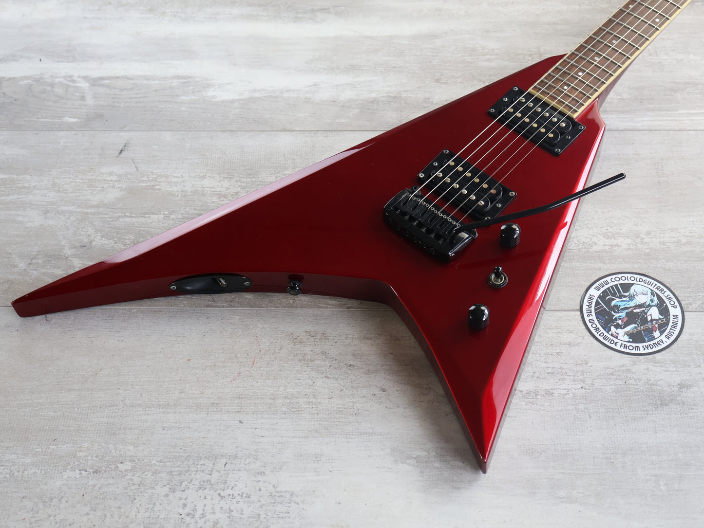 2012 Grassroots G-RV-55 Rhoads Flying V (Candy Apple Red)