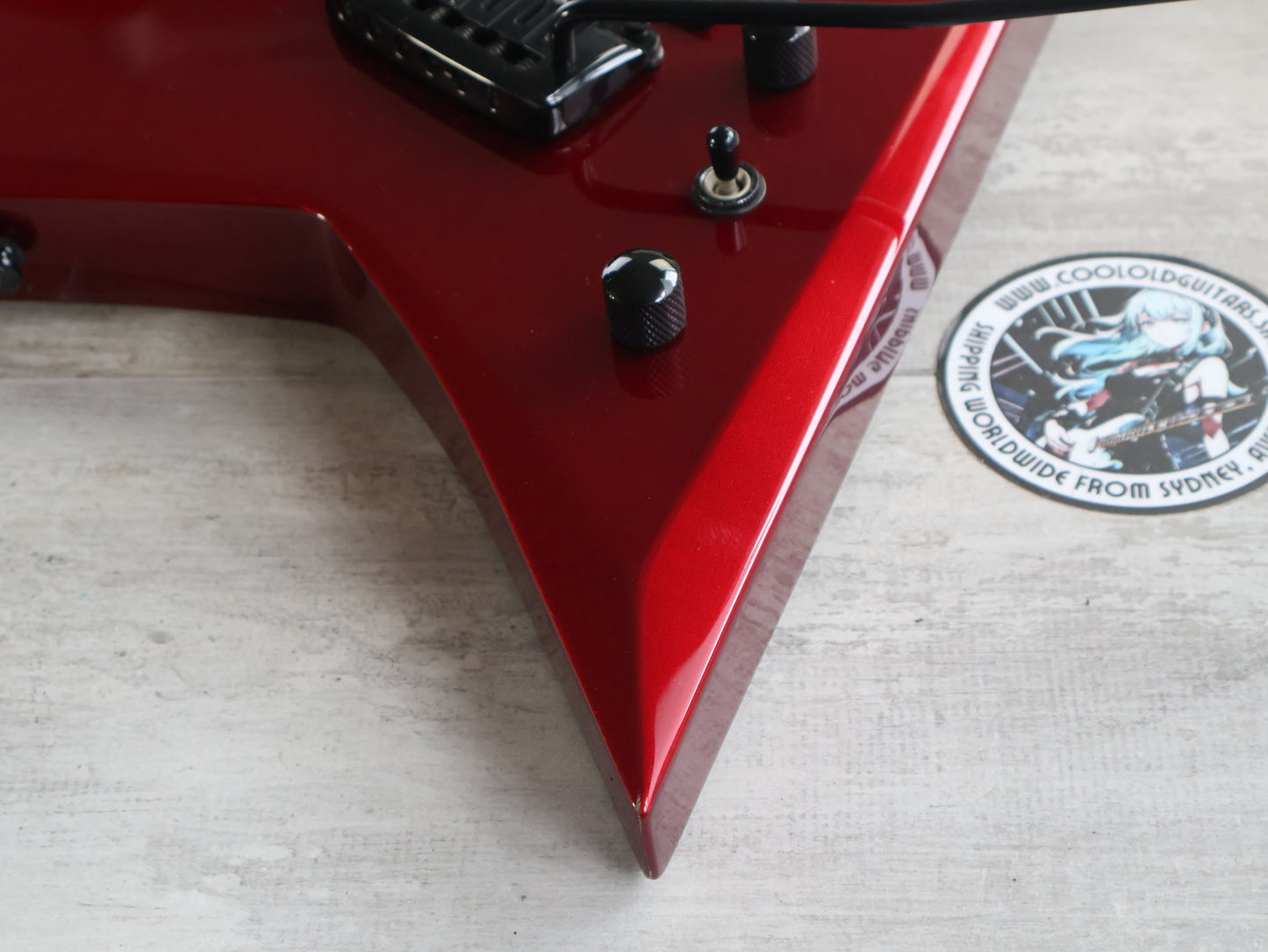 2012 Grassroots G-RV-55 Rhoads Flying V (Candy Apple Red)