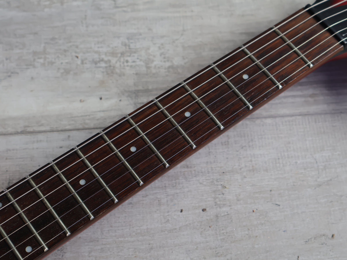 1990's Edwards E-P-45J Pierrot Signature Mini Guitar w/Speaker (Red Burst)