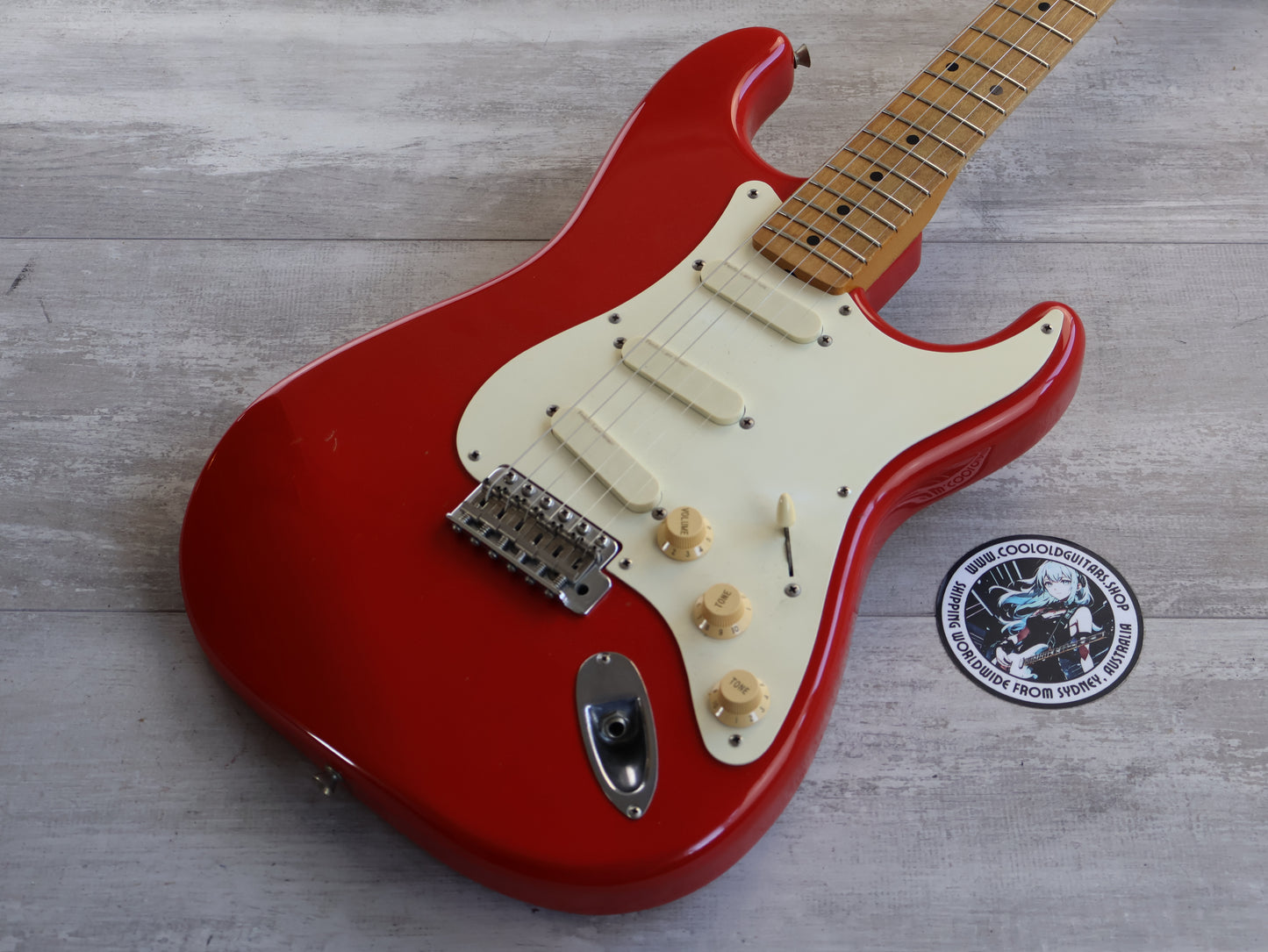 1989 Fender Japan ST54-85LS '54 Reissue Clapton Stratocaster w/Lace Sensors (Torino Red)