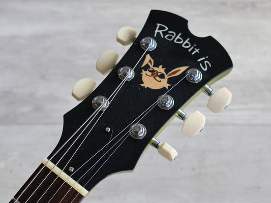 2020 Rabbit IS Japan USA-KO Korina SG Double Cutaway (Transparent Green)