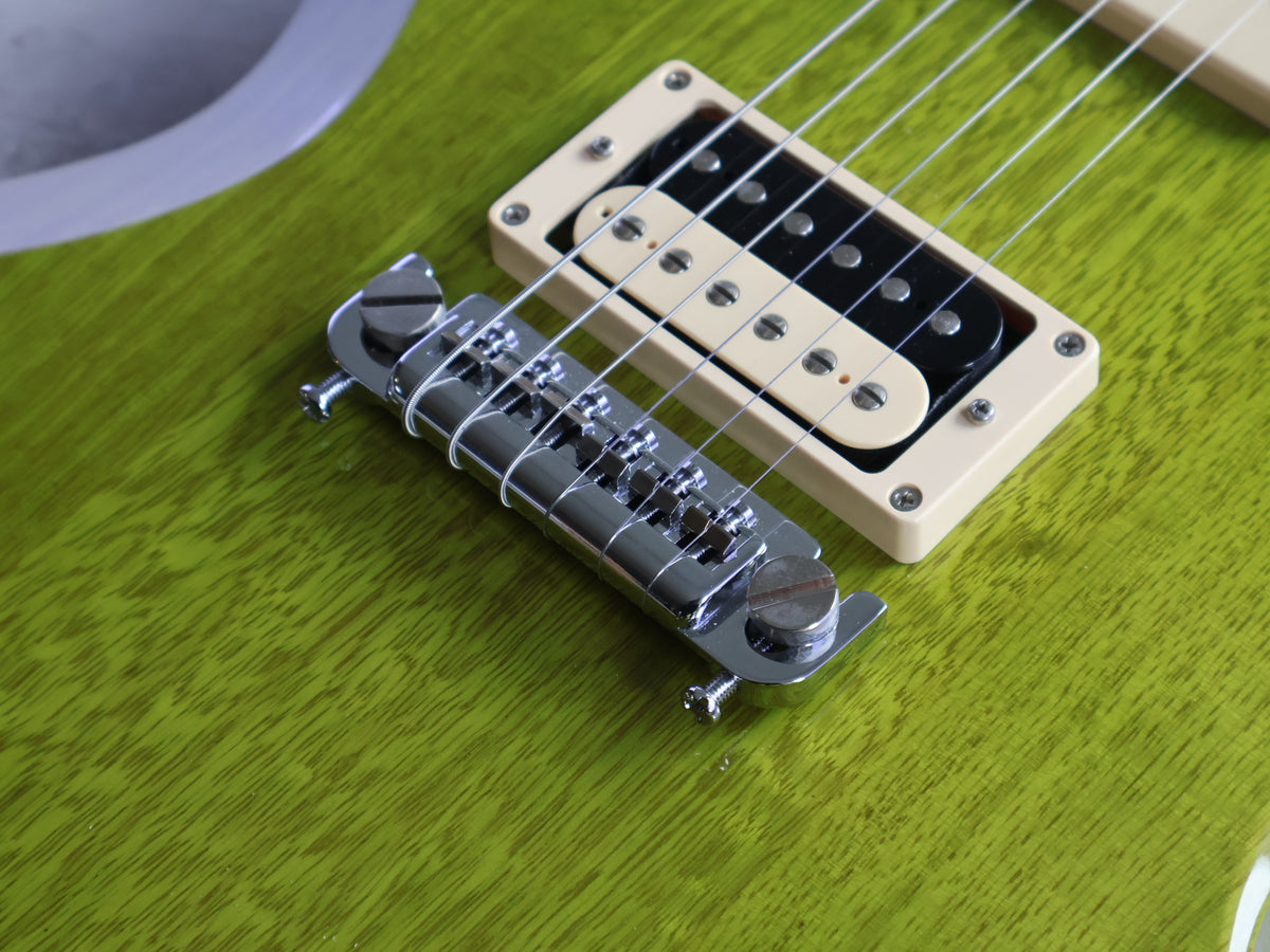 2020 Rabbit IS Japan USA-KO Korina SG Double Cutaway (Transparent Green)