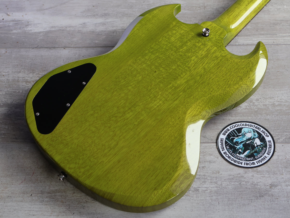 2020 Rabbit IS Japan USA-KO Korina SG Double Cutaway (Transparent Green)