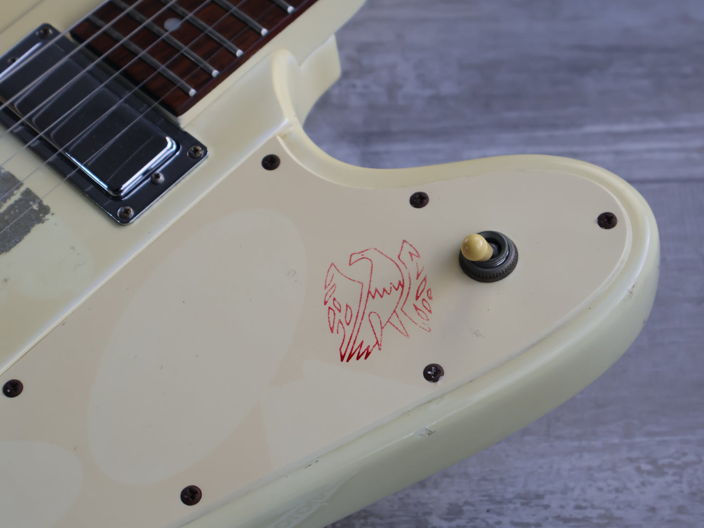 1997 Epiphone Korea Firebird III (Vintage White)