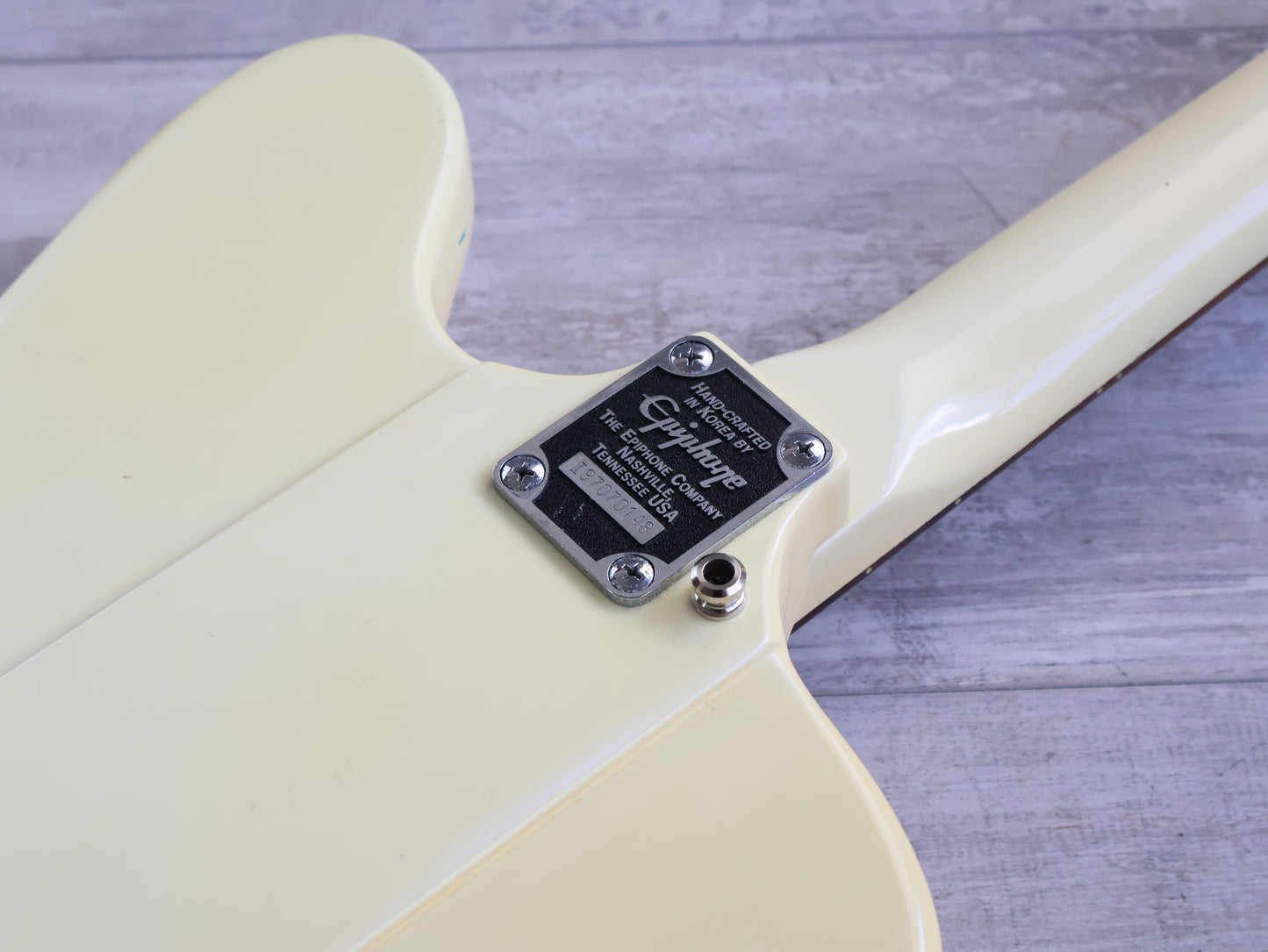 1997 Epiphone Korea Firebird III (Vintage White)