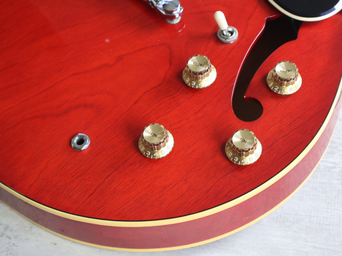 1981 Yamaha Japan SA-700 ES-335 Semi Hollowbody Electric Guitar (Persimmon Red)