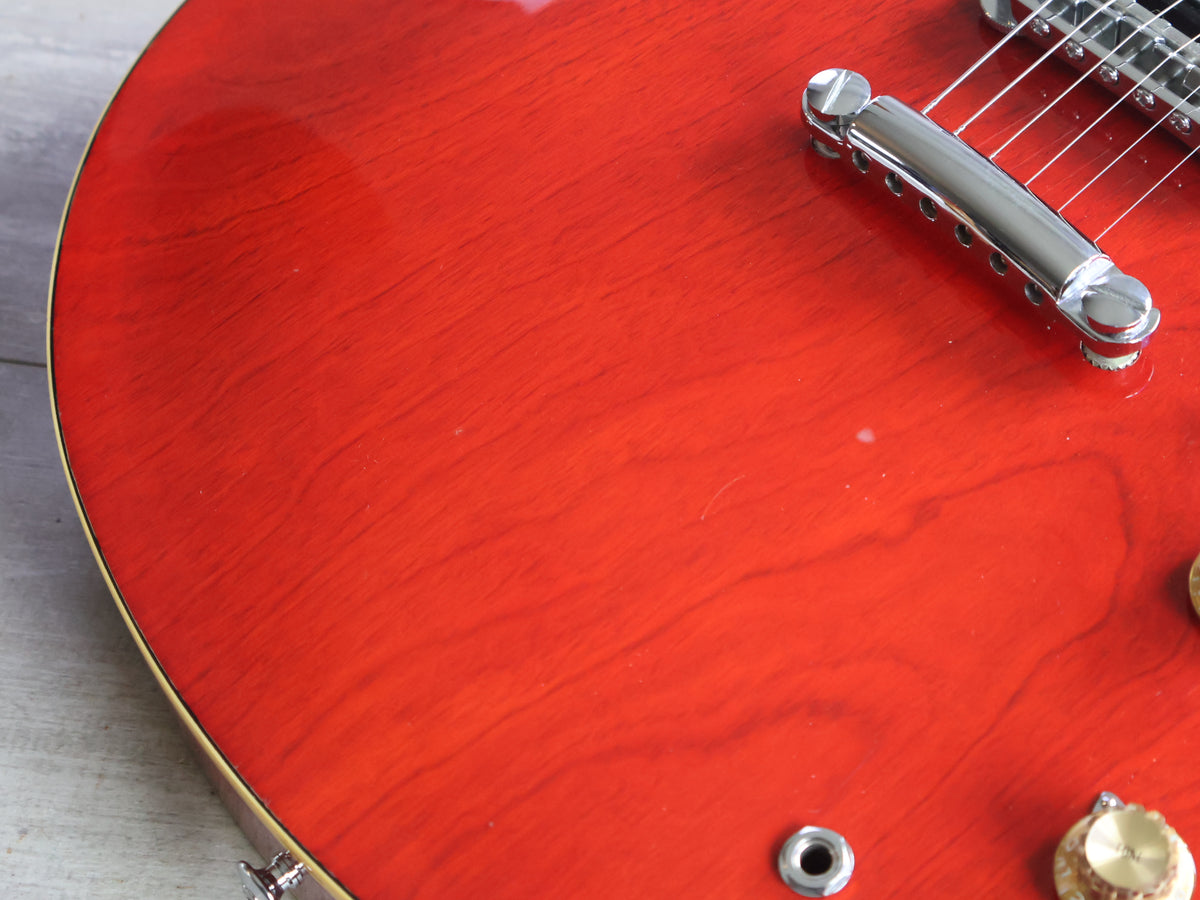 1981 Yamaha Japan SA-700 ES-335 Semi Hollowbody Electric Guitar (Persimmon Red)