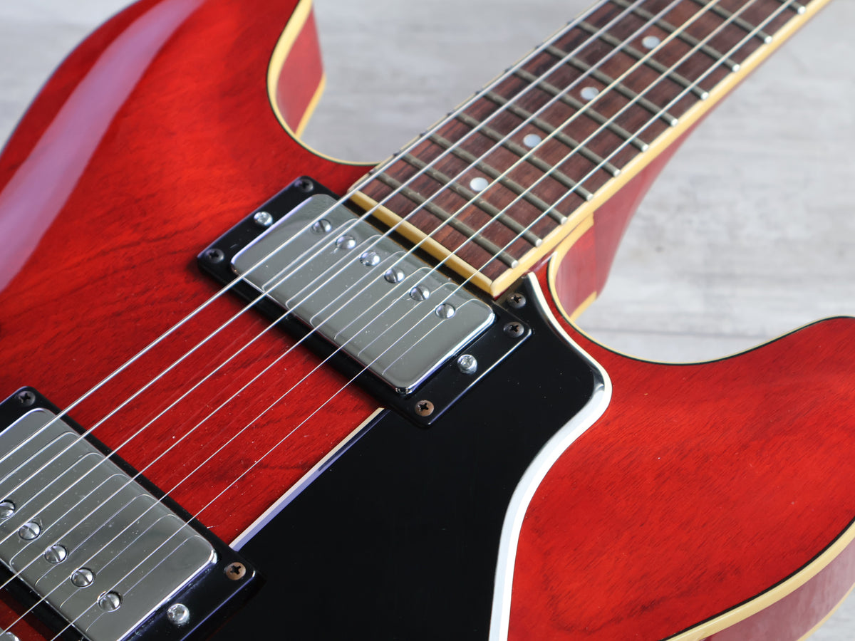 1981 Yamaha Japan SA-700 ES-335 Semi Hollowbody Electric Guitar (Persimmon Red)
