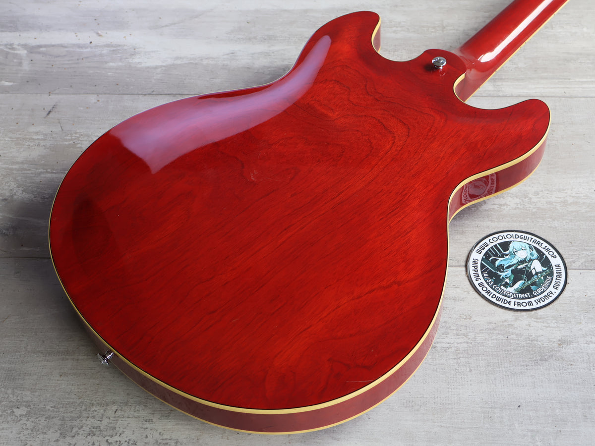 1981 Yamaha Japan SA-700 ES-335 Semi Hollowbody Electric Guitar (Persimmon Red)