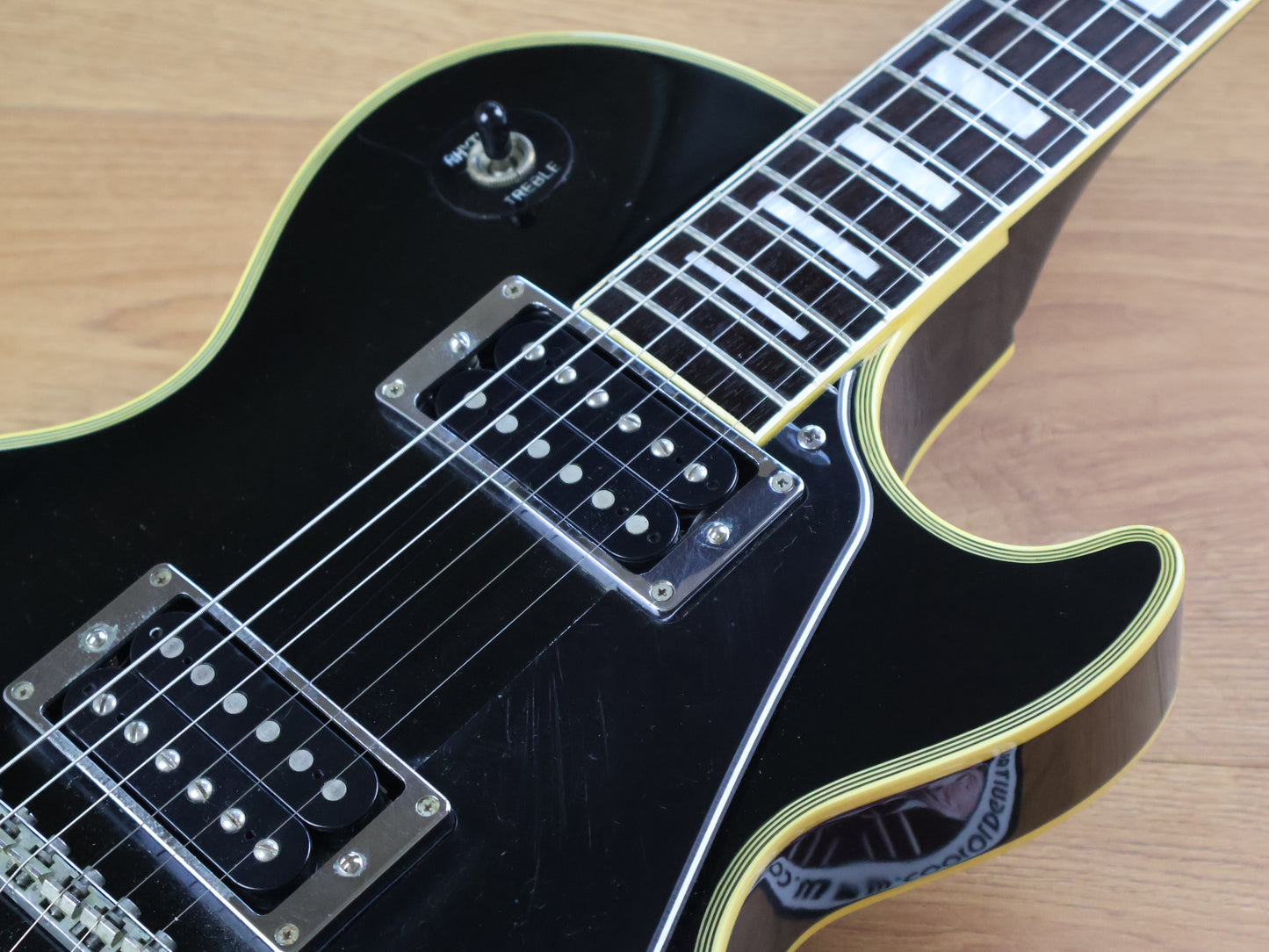 1984 Burny Japan LC-70JS John Sykes Signature Model Les Paul Custom (Ebony)