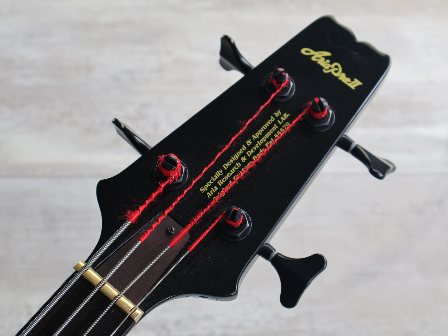 2011 Aria Pro II SB-CB Cliff Burton Neckthrough Bass (Black)