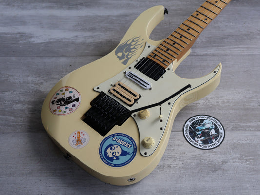 1993 Ibanez Japan RGR-550S HSH Superstrat w/Reverse Headstock (White)