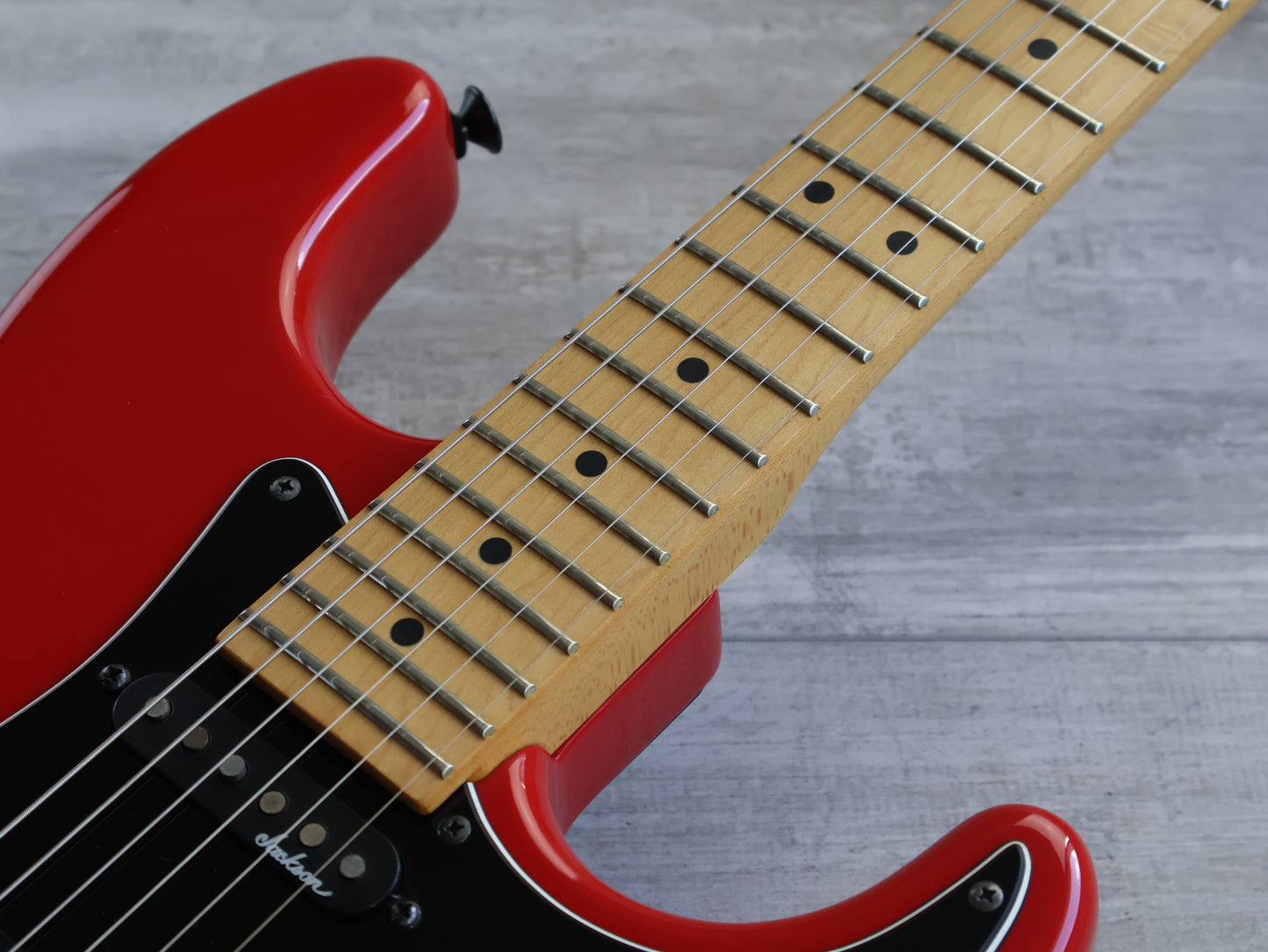 1988 Charvel Jackson Japan Model 1A SSS Superstrat (Gloss Red)