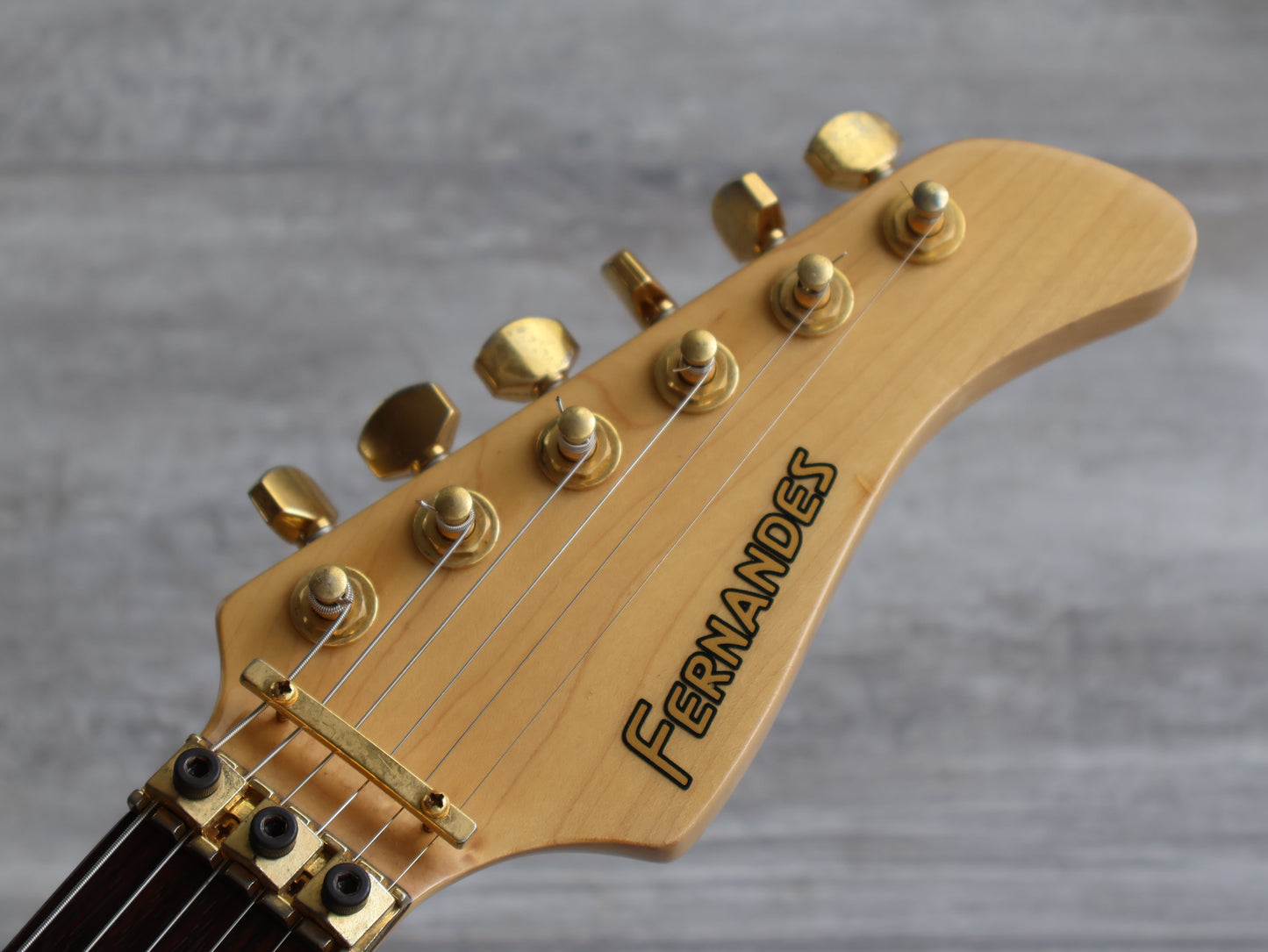 1995 Fernandes Japan FR-120S Revolver HSH Superstrat w/Sustainer (Natural)