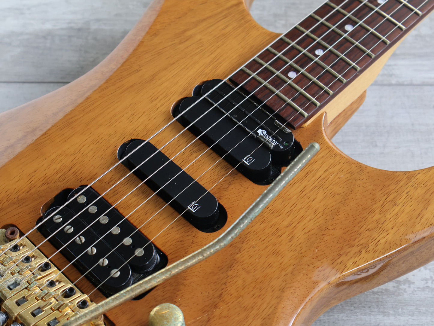 1995 Fernandes Japan FR-120S Revolver HSH Superstrat w/Sustainer (Natural)