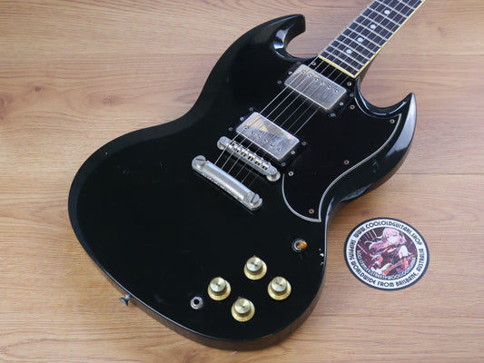 1989 Greco Japan SS-600P2 SG Double Cutaway (Black)