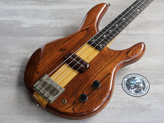 1979 Greco Original GOBII750 Double Cutaway Neckthrough Bass (Stained Brown)