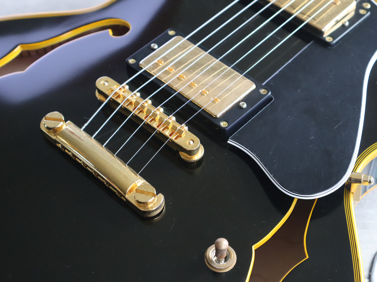 2023 Edwards (by ESP Japan) E-SA-CTM ES-335 Semi Hollowbody (Black)