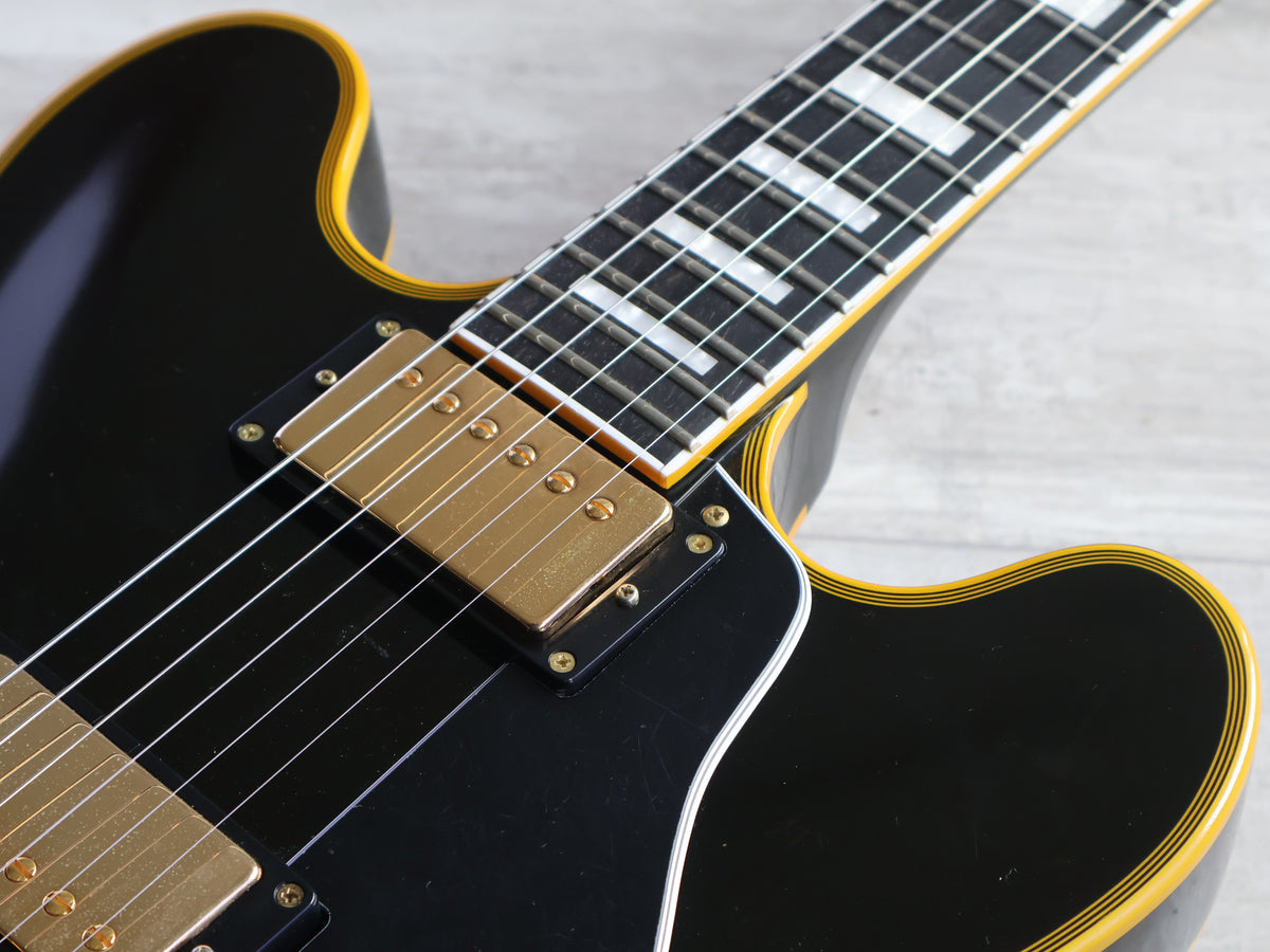 2023 Edwards (by ESP Japan) E-SA-CTM ES-335 Semi Hollowbody (Black)