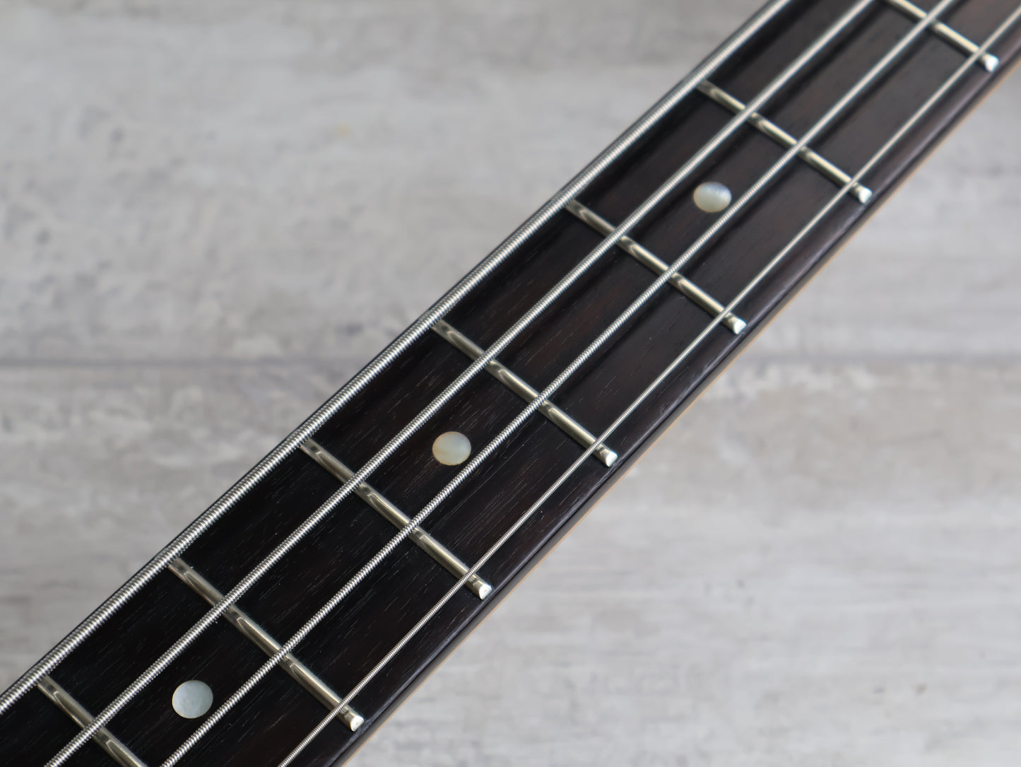 1979 Greco Original GOBII750 Double Cutaway Neckthrough Bass (Stained Brown)