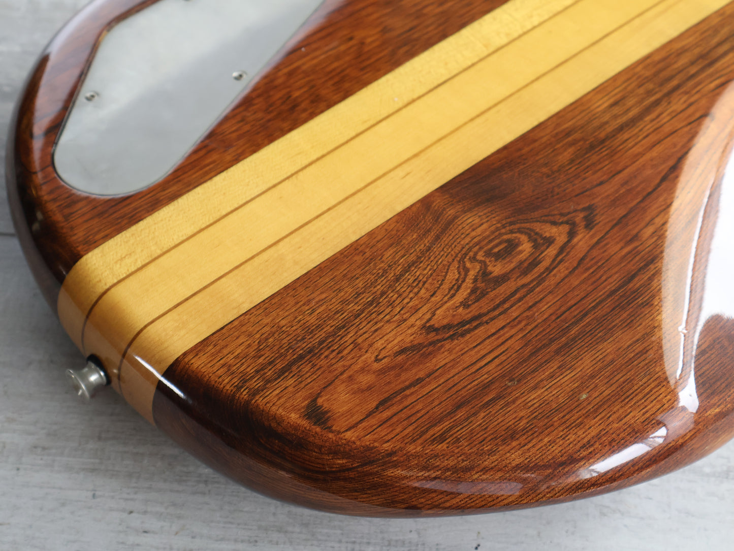 1979 Greco Original GOBII750 Double Cutaway Neckthrough Bass (Stained Brown)