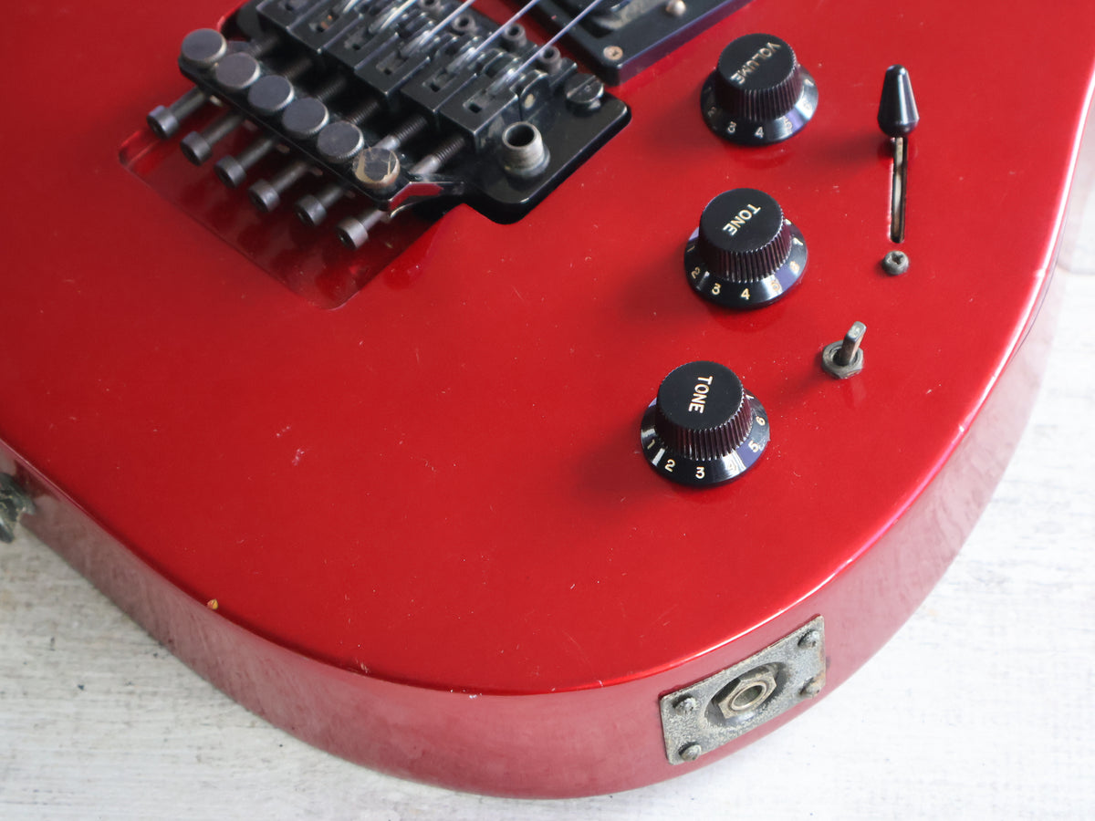 1980's Kramer (by ESP Japan) F-6000 Focus 6000 HSS Superstrat (Candy Apple Red)