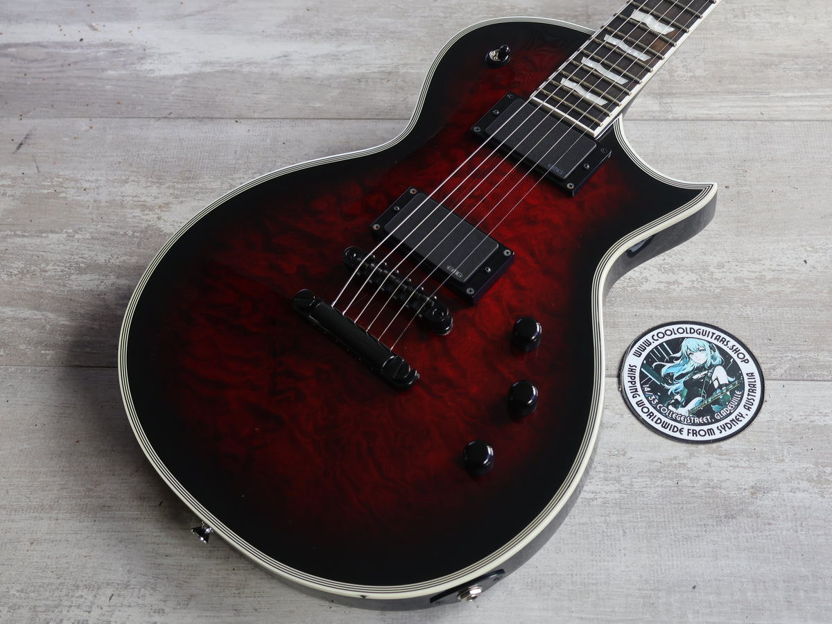 2019 ESP E-II Japan Eclipse II Quilted Maple (See Thru Black Cherry Sunburst)