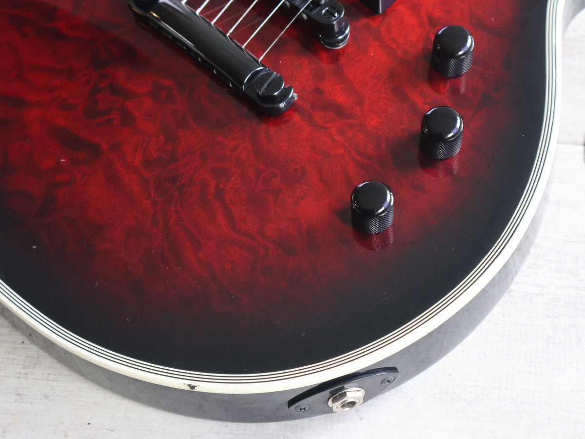 2019 ESP E-II Japan Eclipse II Quilted Maple (See Thru Black Cherry Sunburst)