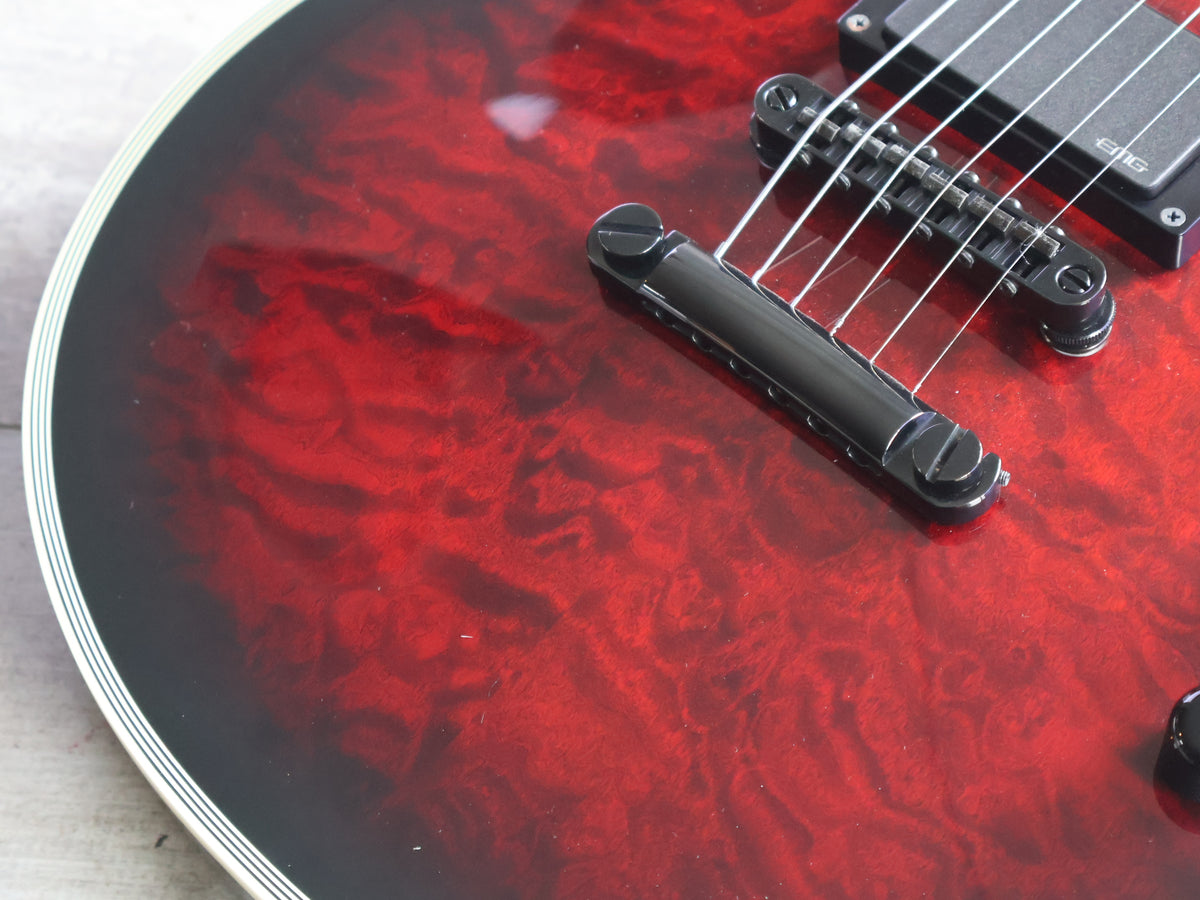2019 ESP E-II Japan Eclipse II Quilted Maple (See Thru Black Cherry Sunburst)
