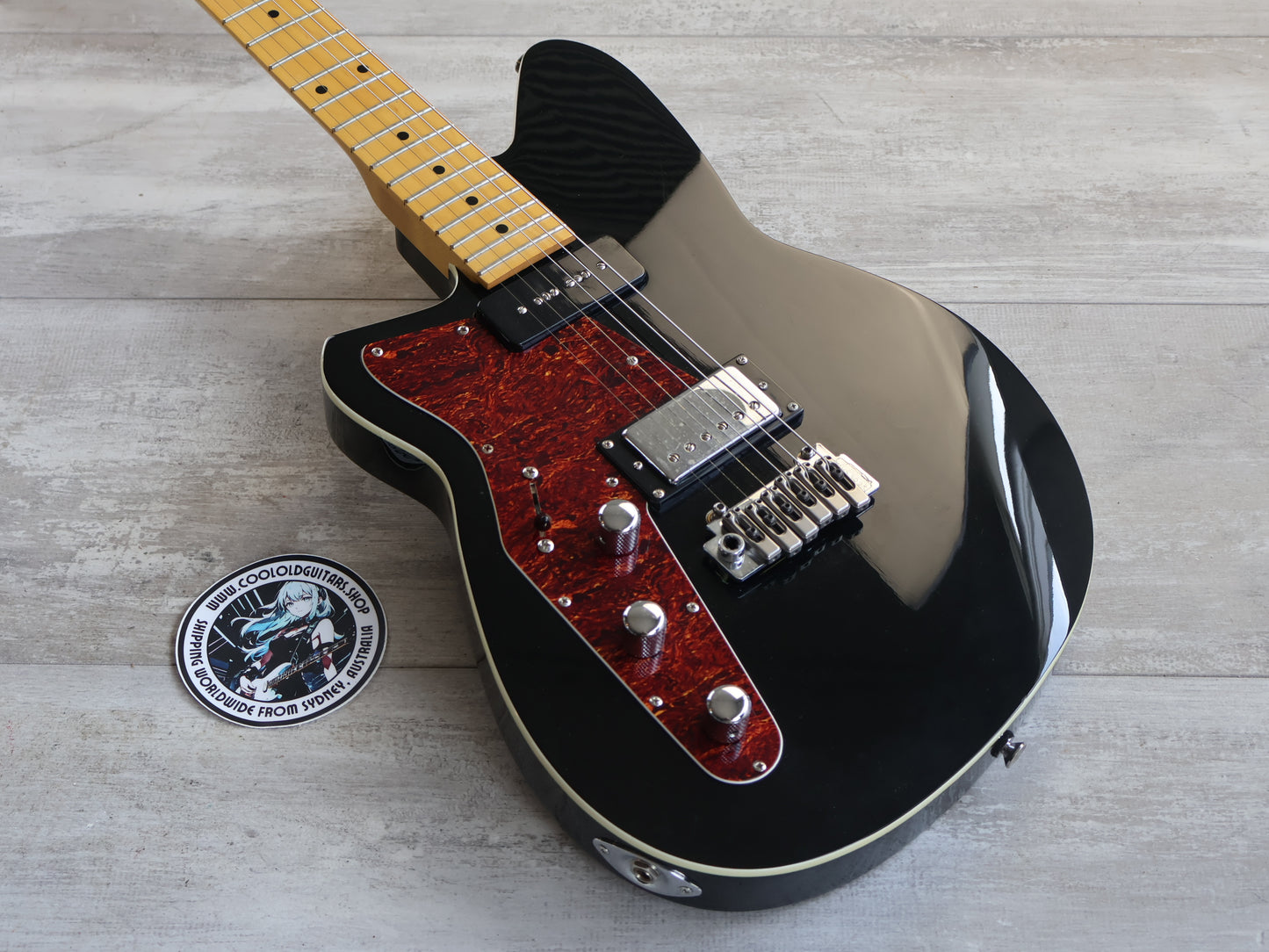 Reverend Double Agent LH Left Handed (Midnight Black)