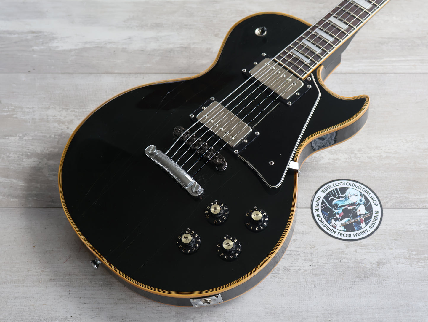 1974 Greco Japan EG-380B Les Paul Custom w/Bareknuckles (Ebony)