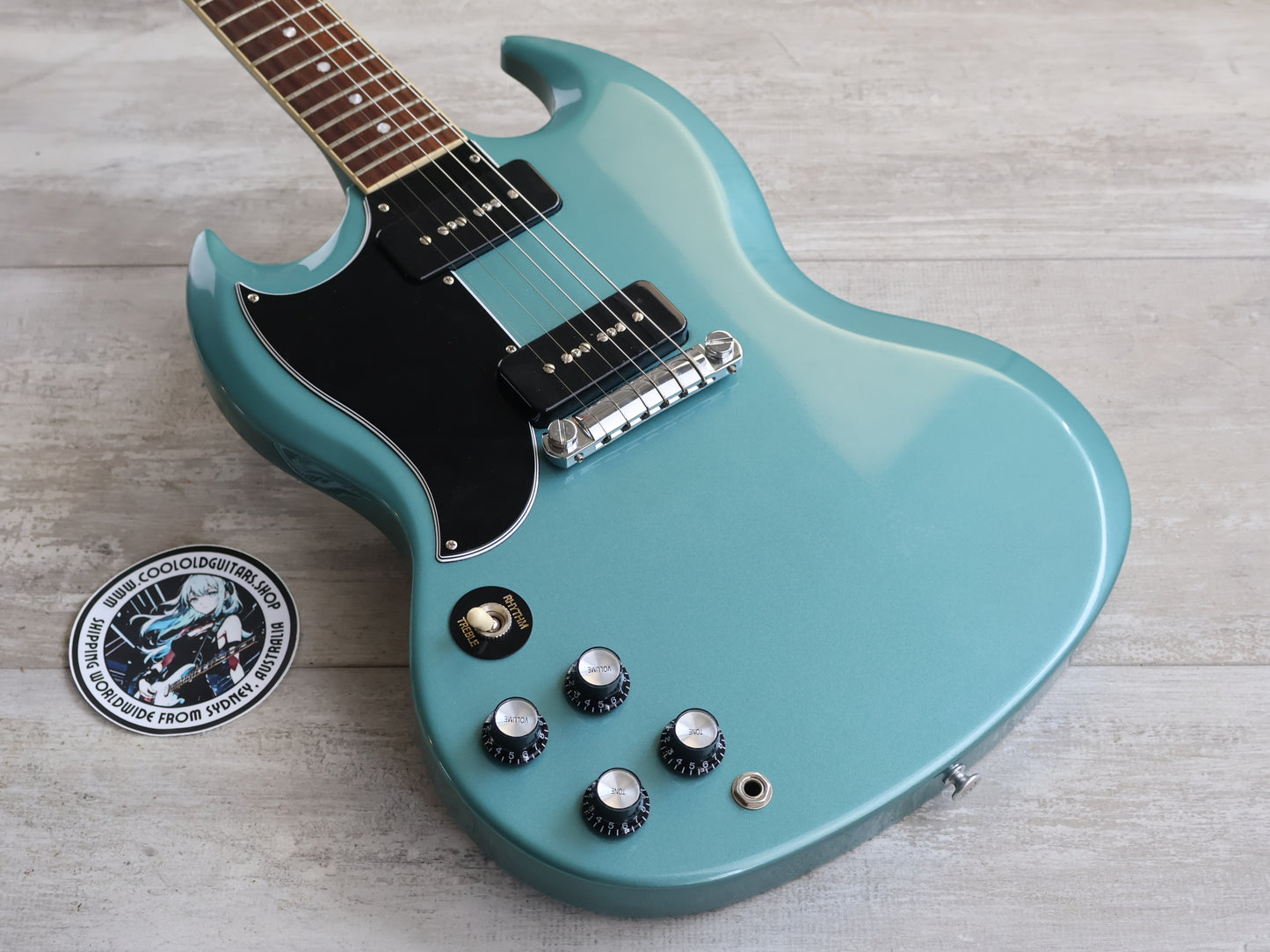 2022 Gibson USA SG Special LH Left Handed Double Cutaway (Faded Pelham Blue)