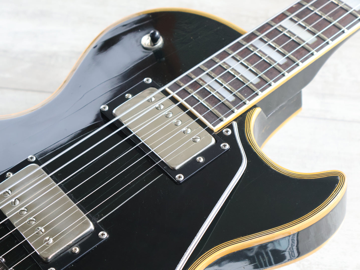 1974 Greco Japan EG-380B Les Paul Custom w/Bareknuckles (Ebony)