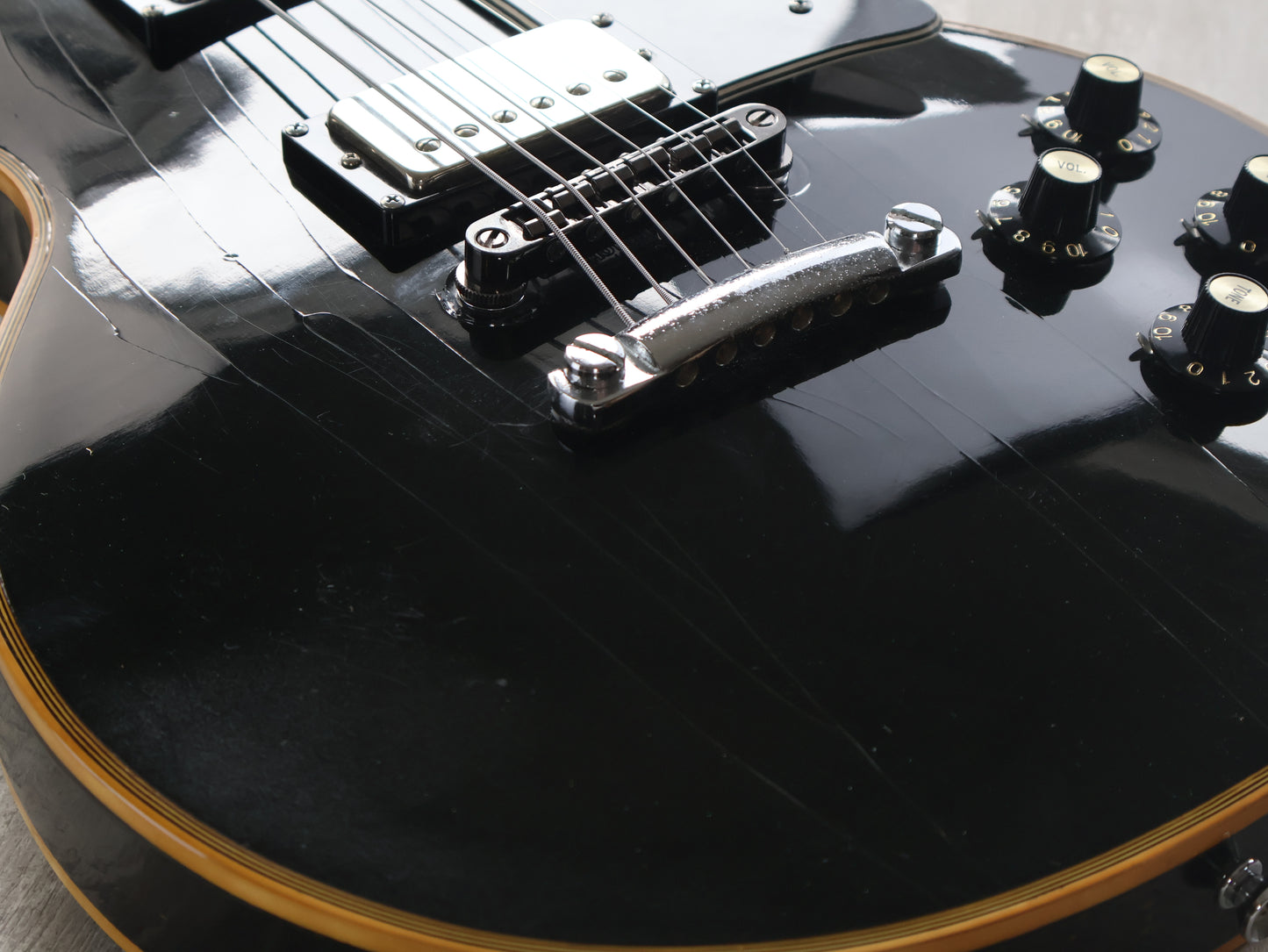 1974 Greco Japan EG-380B Les Paul Custom w/Bareknuckles (Ebony)