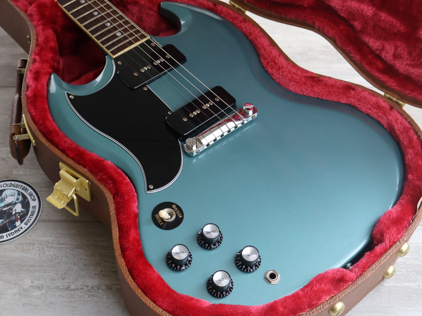 2022 Gibson USA SG Special LH Left Handed Double Cutaway (Faded Pelham Blue)