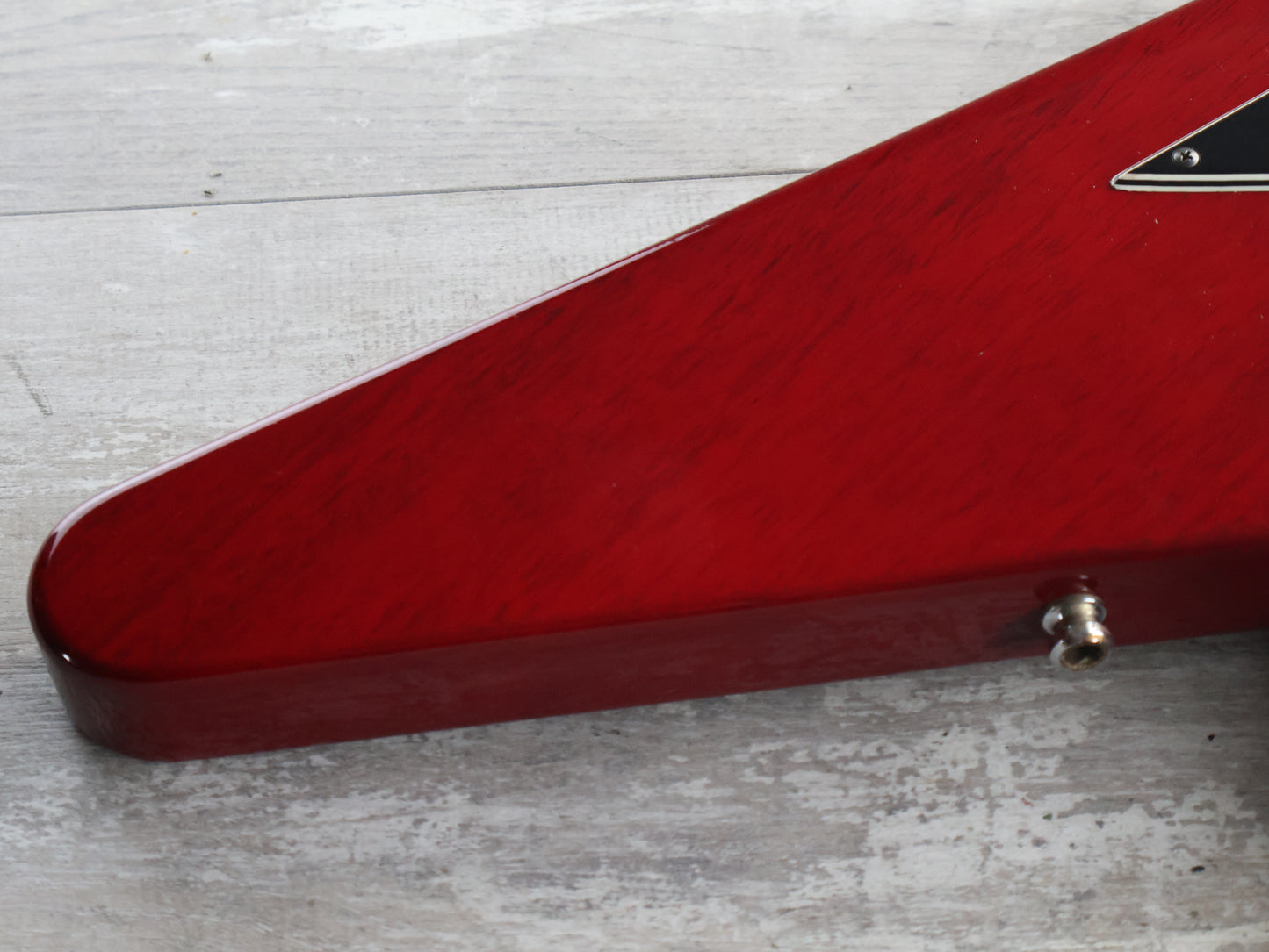 1989 Greco Japan FVB-75 Short Scale Flying V Bass (Cherry Red)