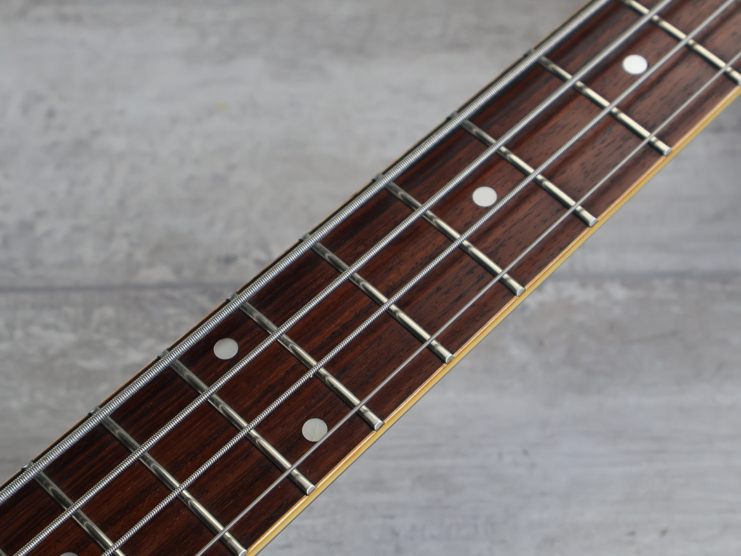 1989 Greco Japan FVB-75 Short Scale Flying V Bass (Cherry Red)