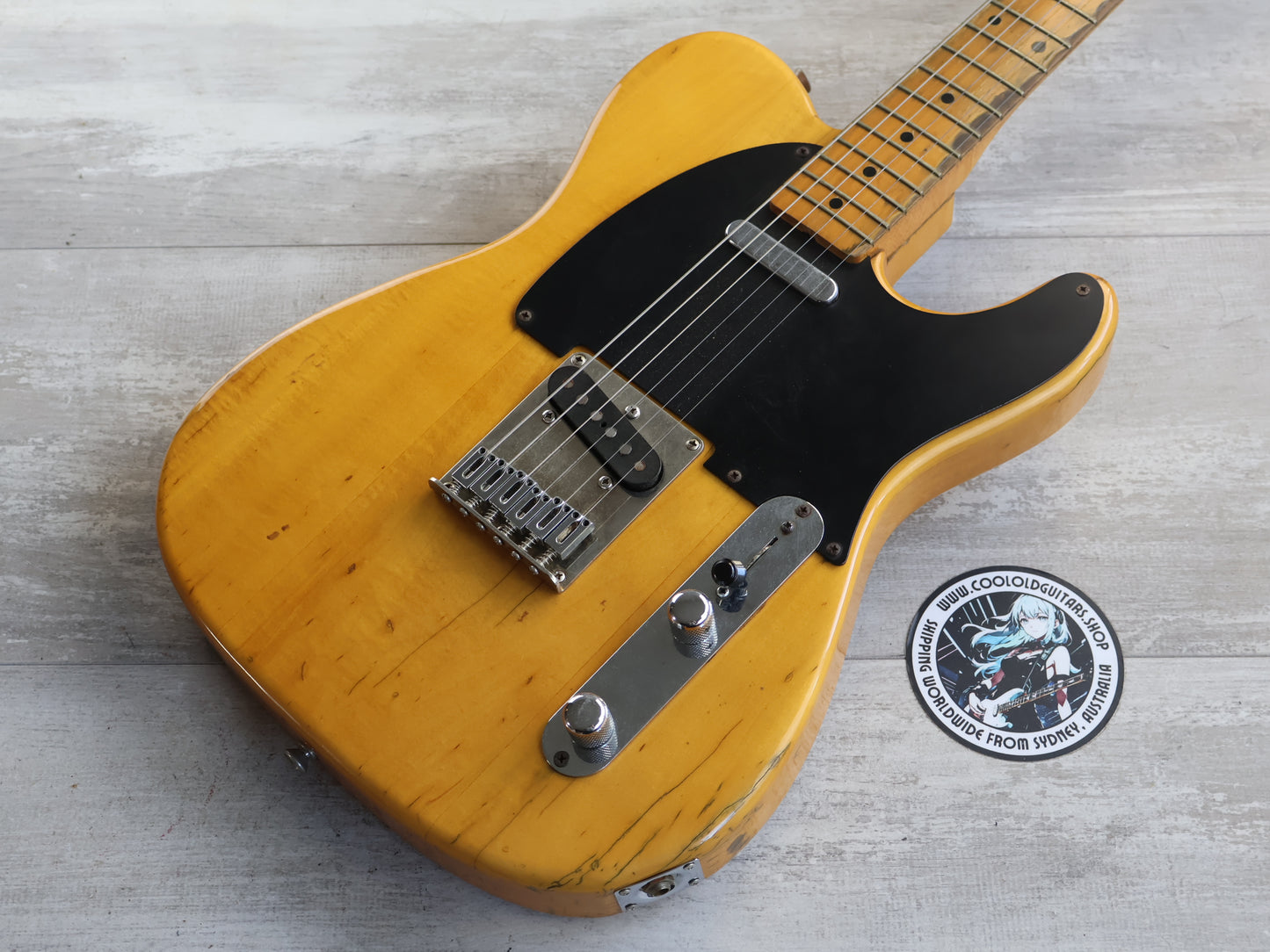 1980's Hurricane (by Morris Japan) Vintage Telecaster (Natural)