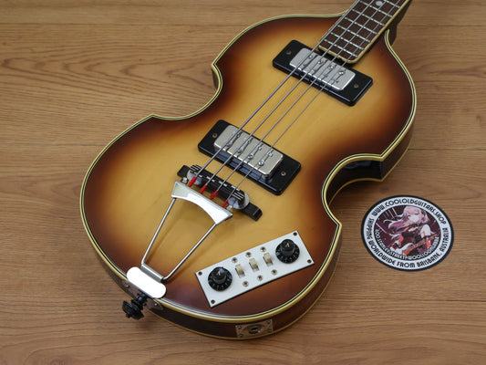 1976 Greco Japan VB-450 Violin Beatle Bass (Brown Sunburst)