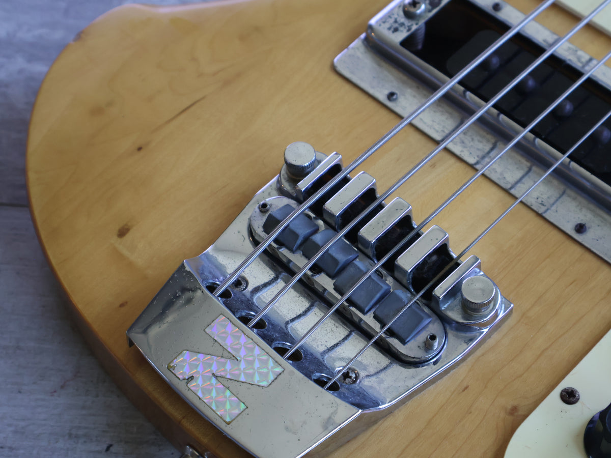 1977 Greco Japan PMB-800 Neckthrough 4001 Paul McCartney Bass (Natural)