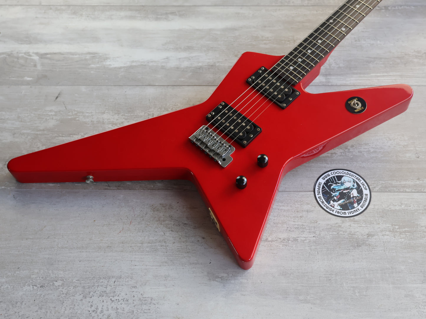 1980's Morris Hurricane "Rosa" Random Star (Gloss Red)
