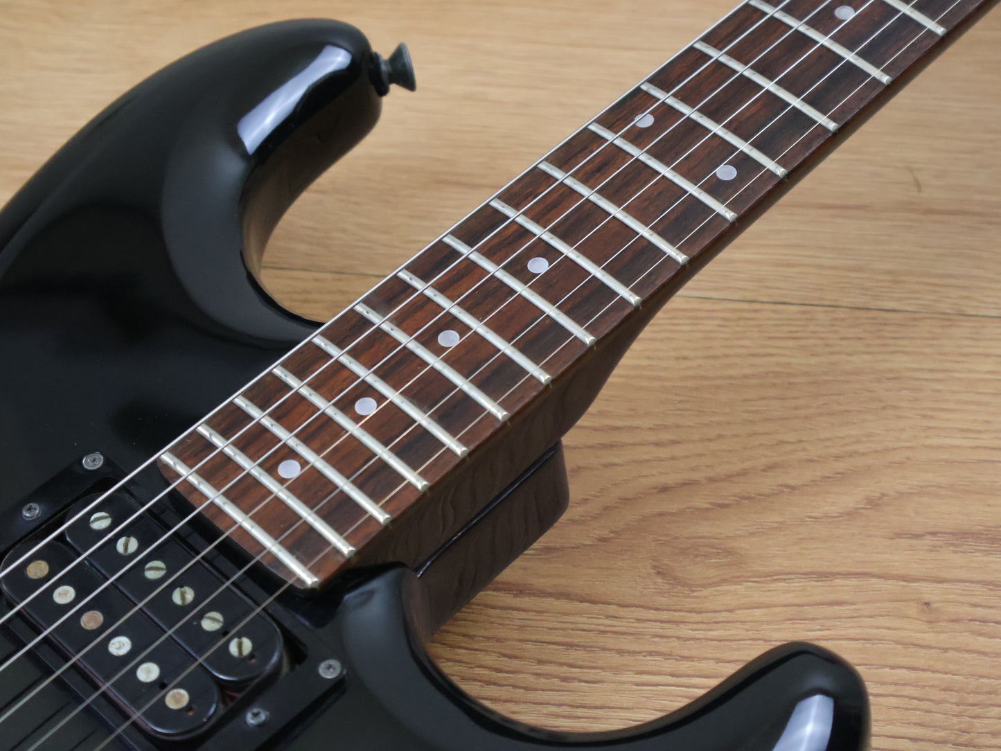 1985 Fender Japan ST-535 HH Contemporary Boxer Stratocaster (Black)