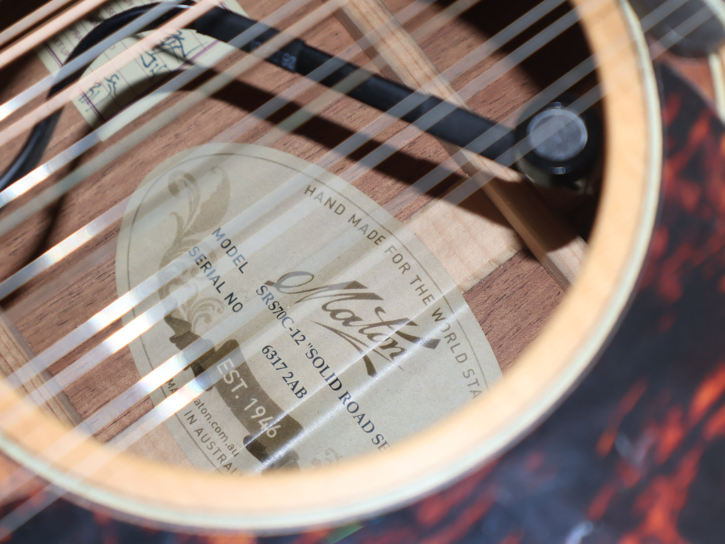 Maton SRS70C-12 "Road Series" Acoustic Electric 12-String Guitar (Natural Satin)