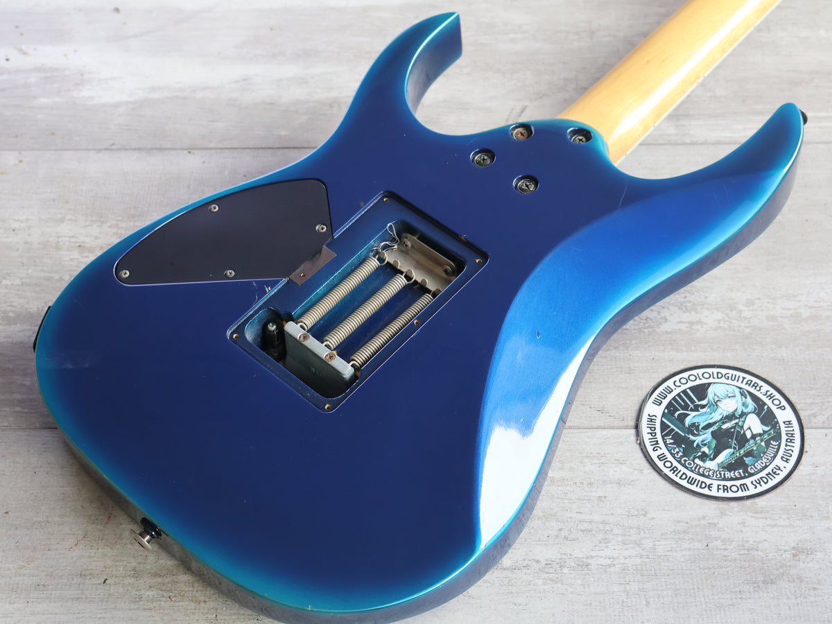 1996 Ibanez Japan RGR470 Reverse Headstock HSH Superstrat (Jewel Blue Burst)