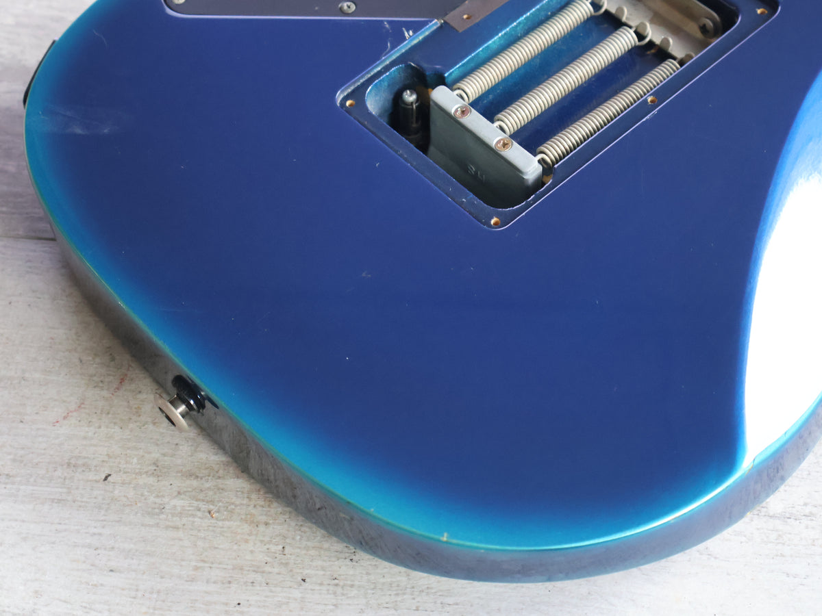 1996 Ibanez Japan RGR470 Reverse Headstock HSH Superstrat (Jewel Blue Burst)