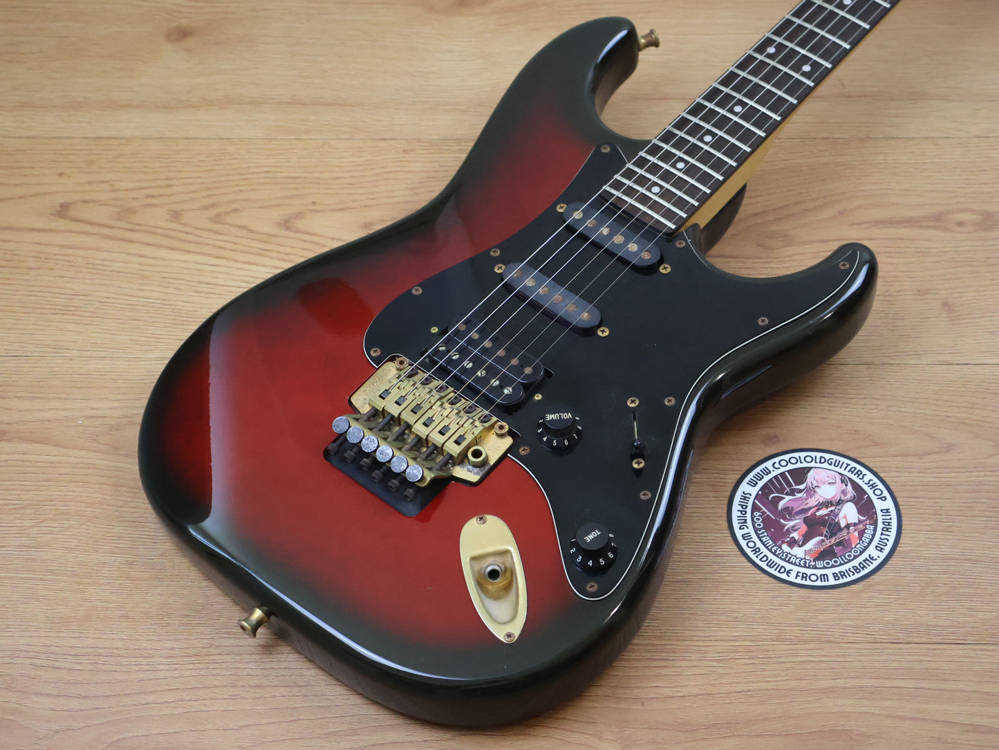 1989 Fender Japan STR75 "Pro Feel" Stratocaster (Red Black Burst)