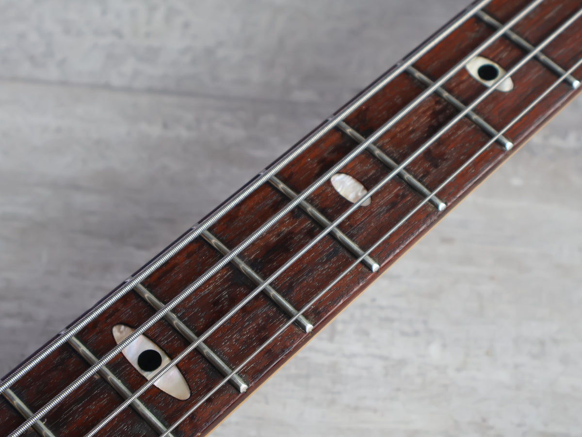 1983 Aria Pro II Japan SB-R60 Neckthrough Bass (Transparent Red)