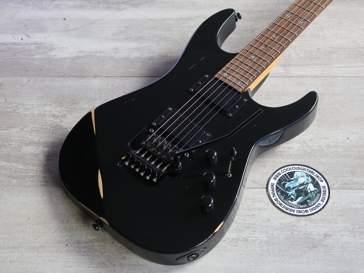 1995 Grassroots by ESP Japan GMM-60 Kirk Hammett Signature Model (Black)